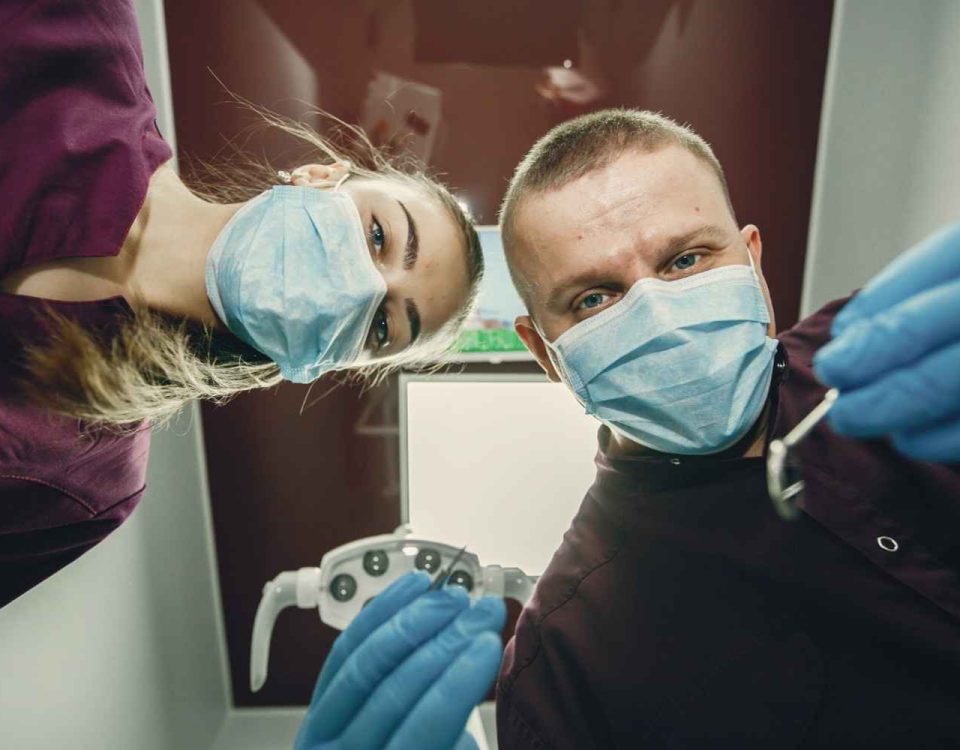beautiful girl dentist